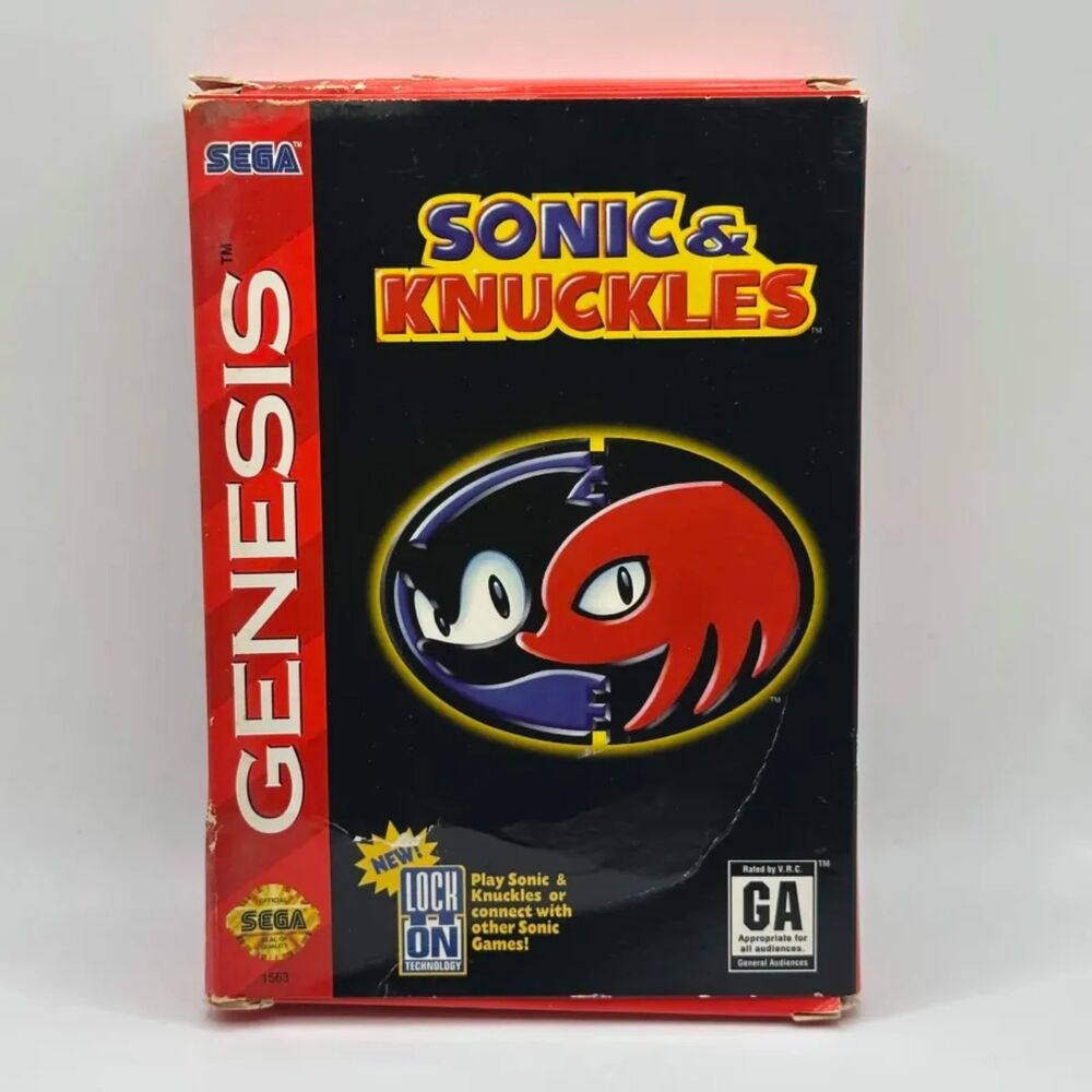 Sonic & Knuckles (Sega Genesis, 1994) Complete Cardboard Box Variant CIB